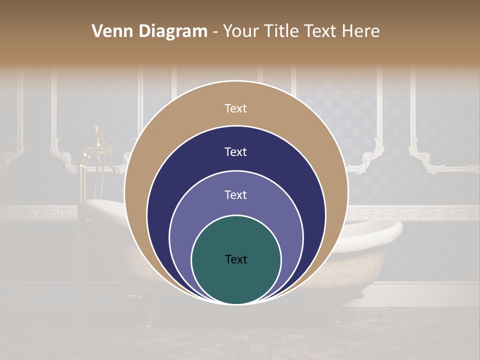 Bathtub Retro Interiors PowerPoint Template