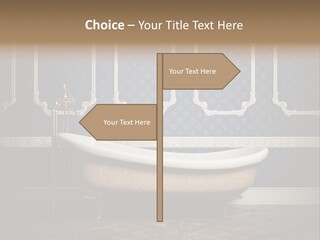 Bathtub Retro Interiors PowerPoint Template