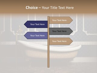 Bathtub Retro Interiors PowerPoint Template