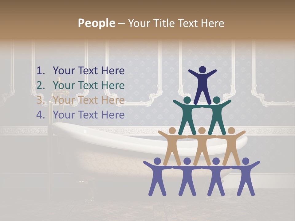 Bathtub Retro Interiors PowerPoint Template