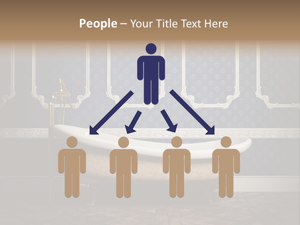 Bathtub Retro Interiors PowerPoint Template