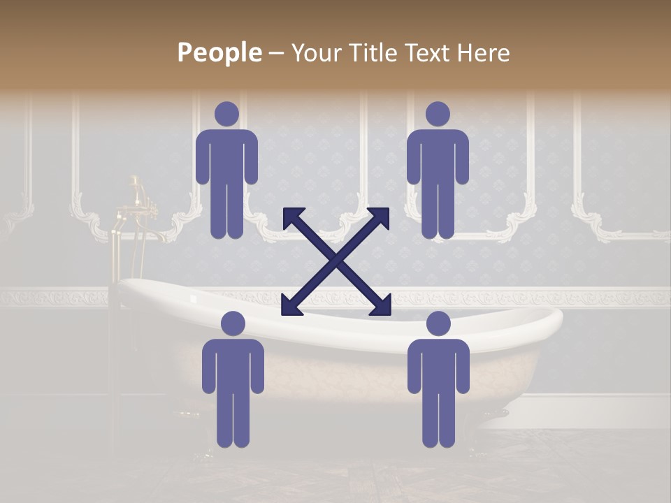 Bathtub Retro Interiors PowerPoint Template