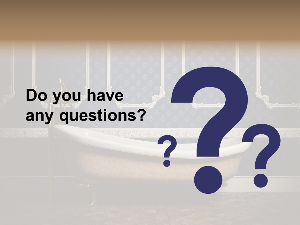 Bathtub Retro Interiors PowerPoint Template