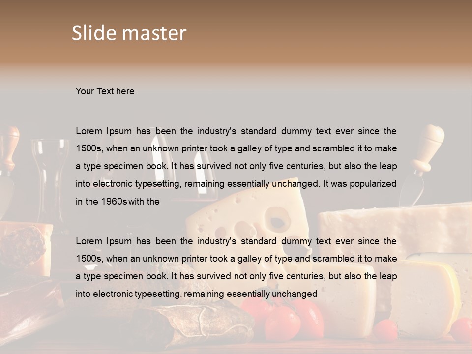 Food Cholesterol Bar PowerPoint Template