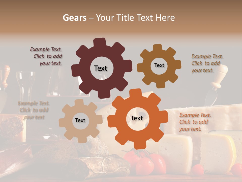 Food Cholesterol Bar PowerPoint Template