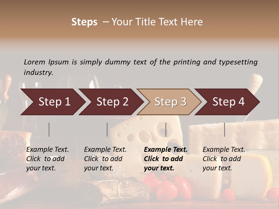 Food Cholesterol Bar PowerPoint Template