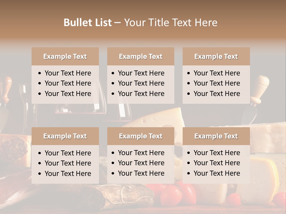 Food Cholesterol Bar PowerPoint Template