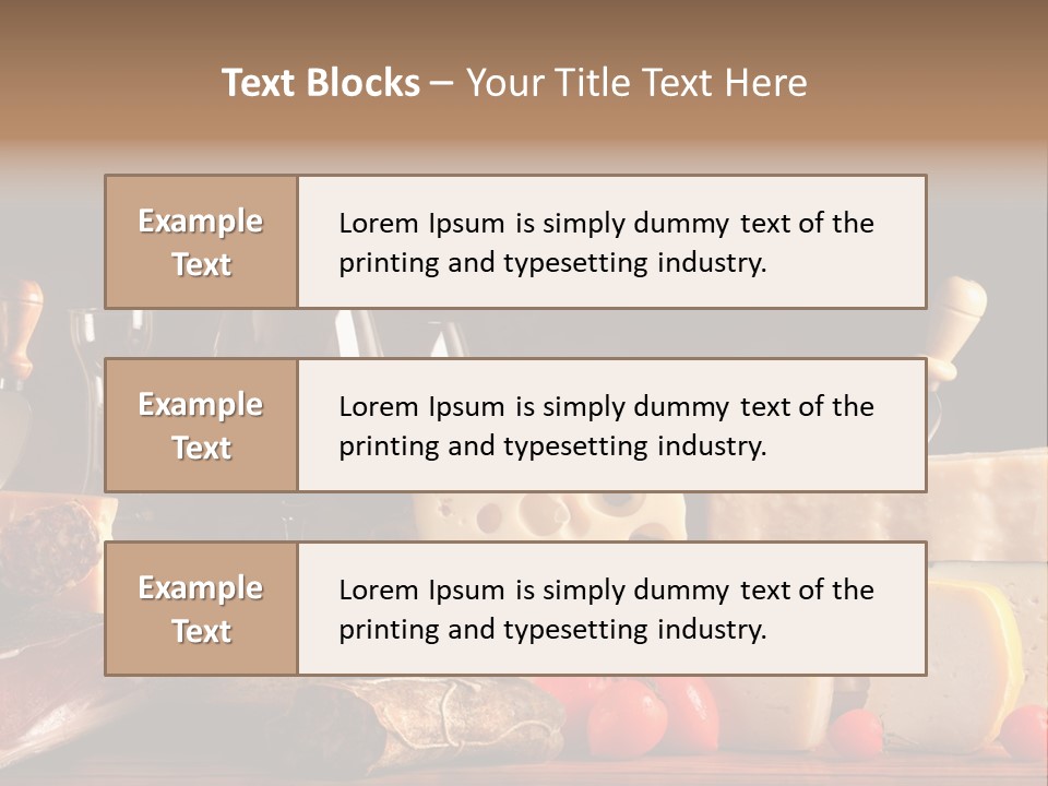 Food Cholesterol Bar PowerPoint Template