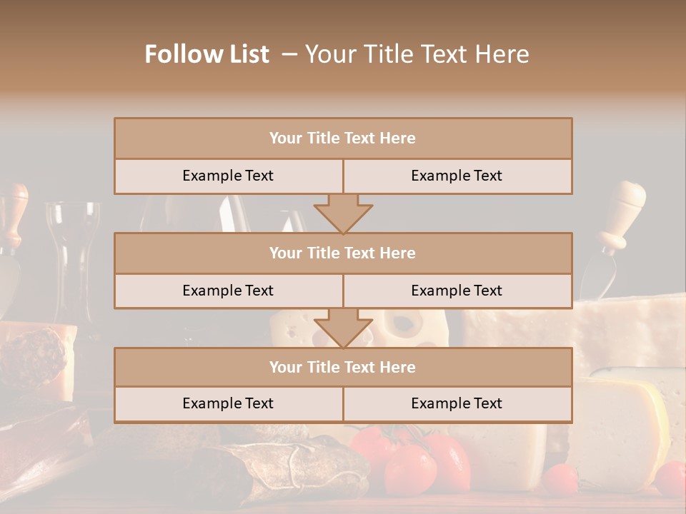 Food Cholesterol Bar PowerPoint Template