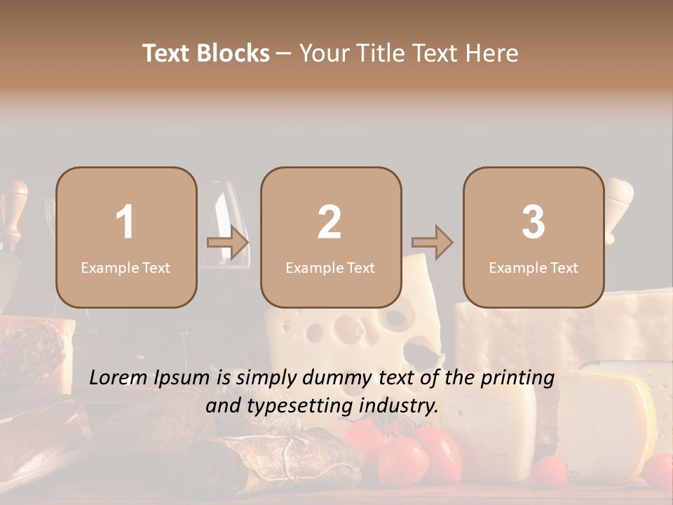 Food Cholesterol Bar PowerPoint Template
