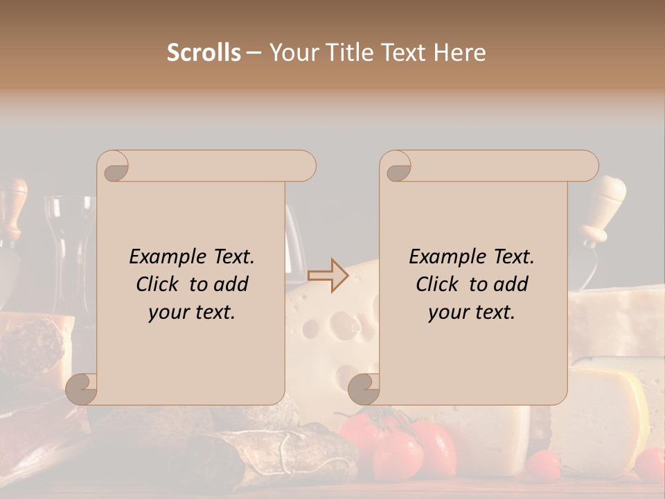 Food Cholesterol Bar PowerPoint Template