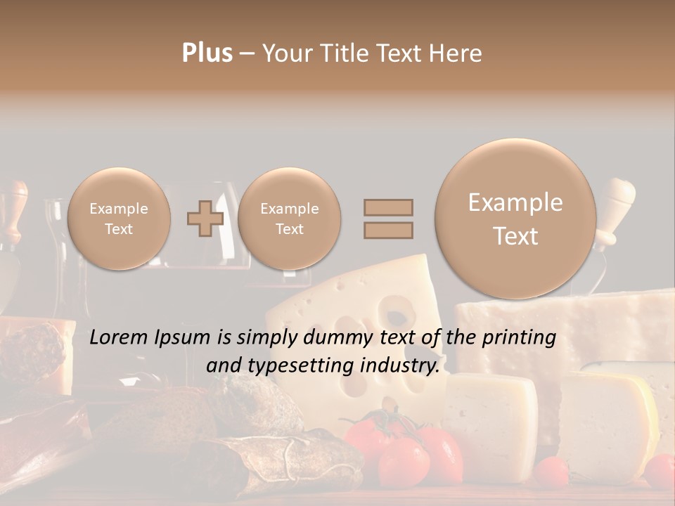 Food Cholesterol Bar PowerPoint Template