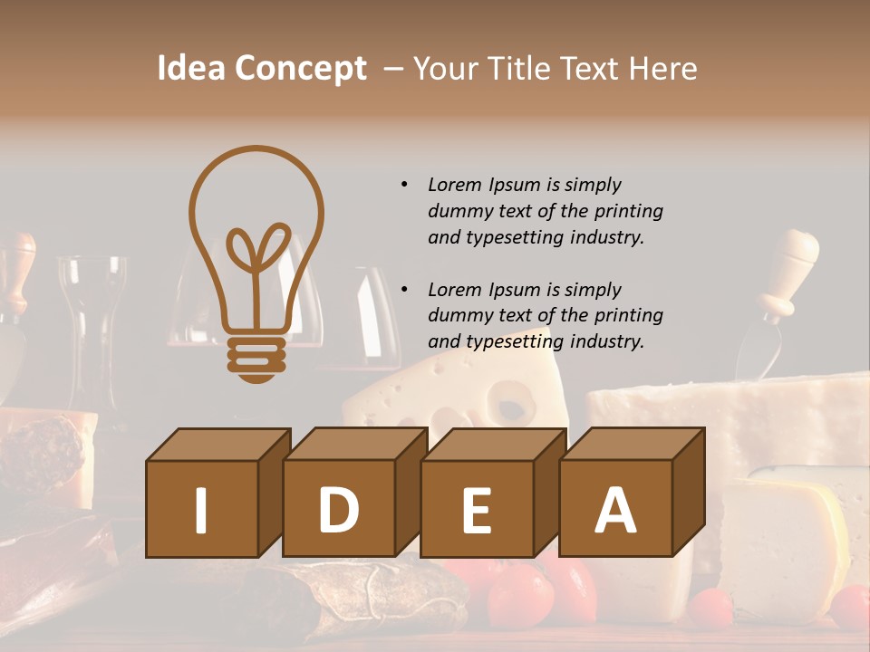 Food Cholesterol Bar PowerPoint Template