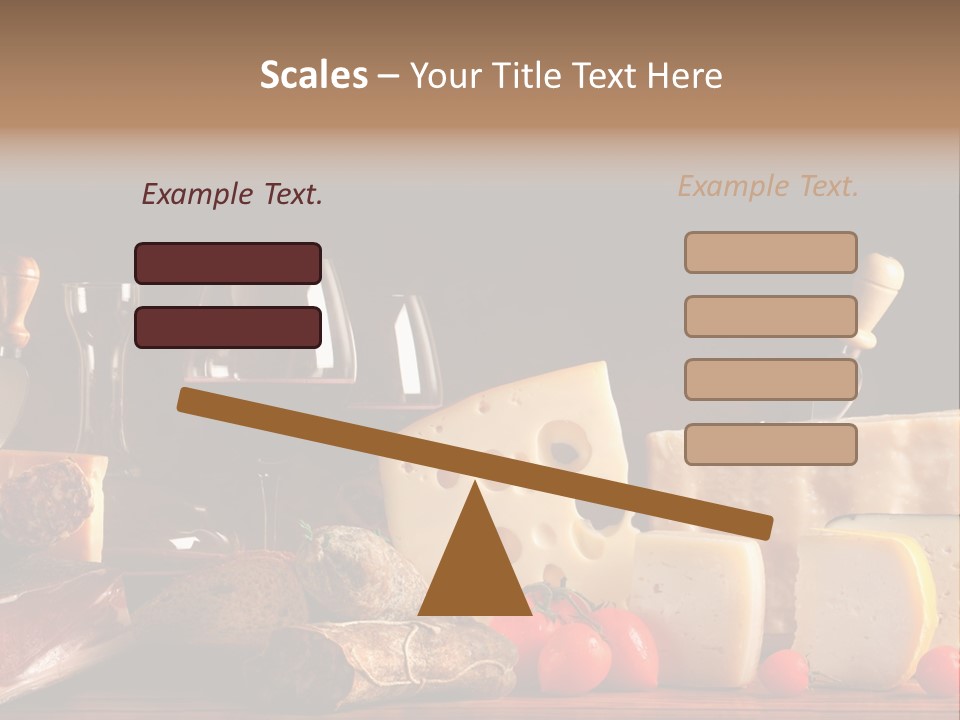 Food Cholesterol Bar PowerPoint Template