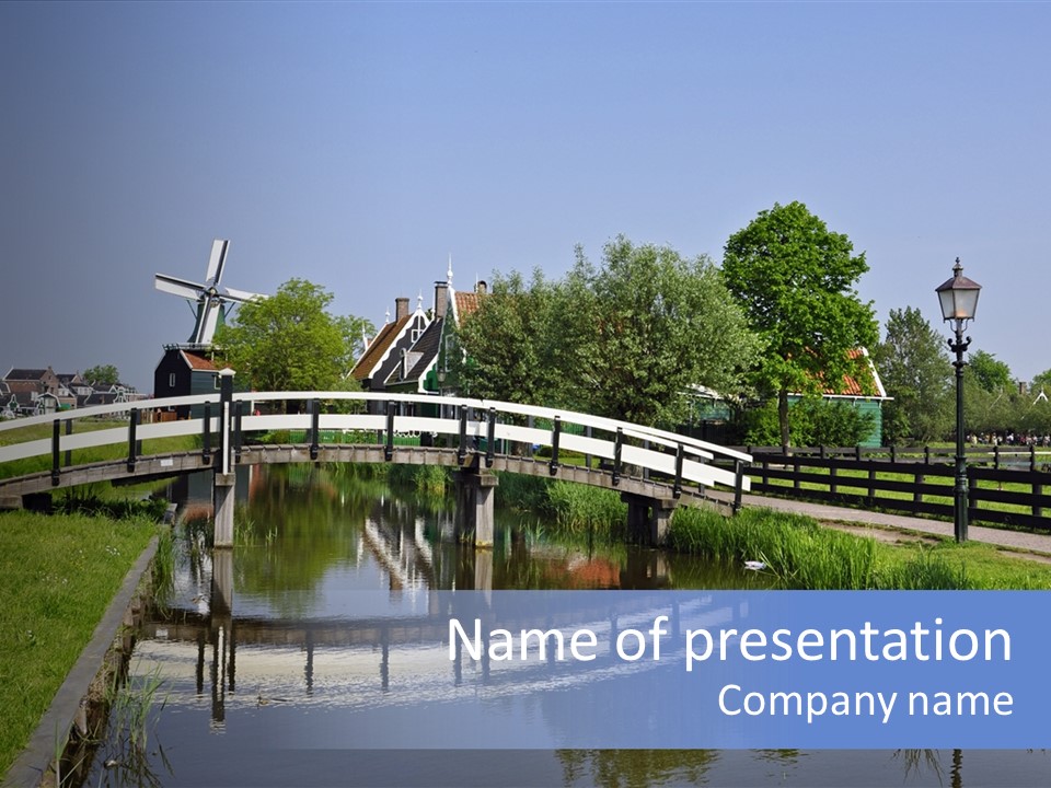 Holland Countryside Wind PowerPoint Template