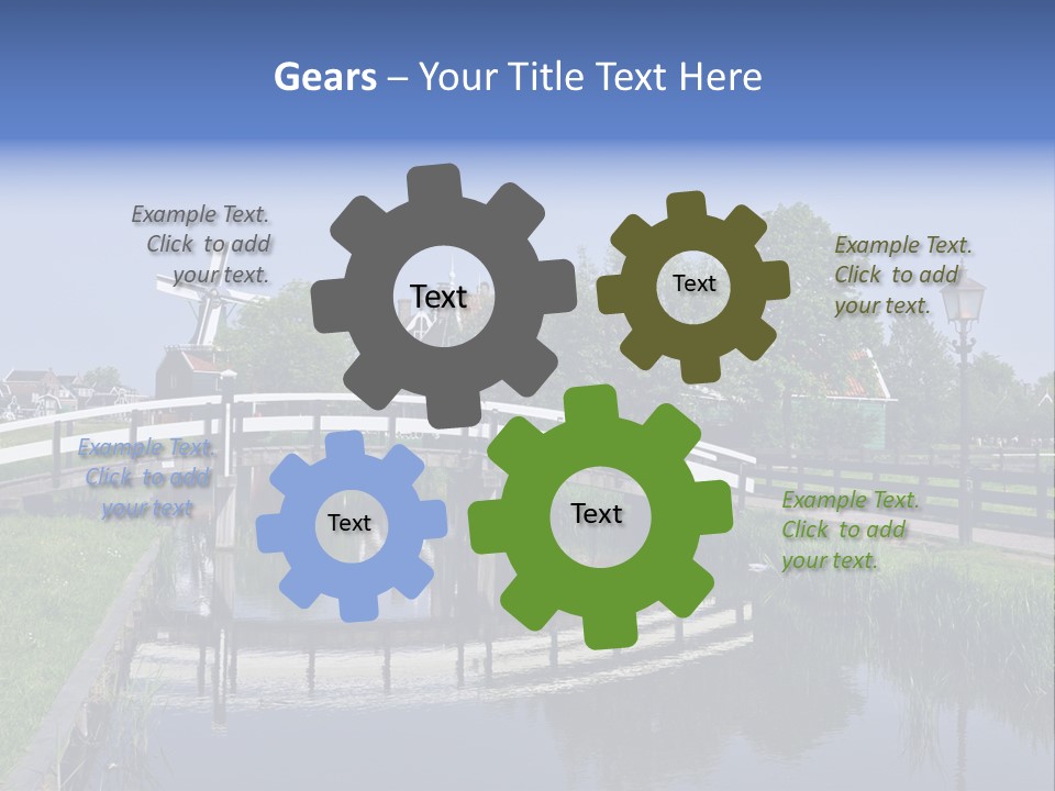 Holland Countryside Wind PowerPoint Template