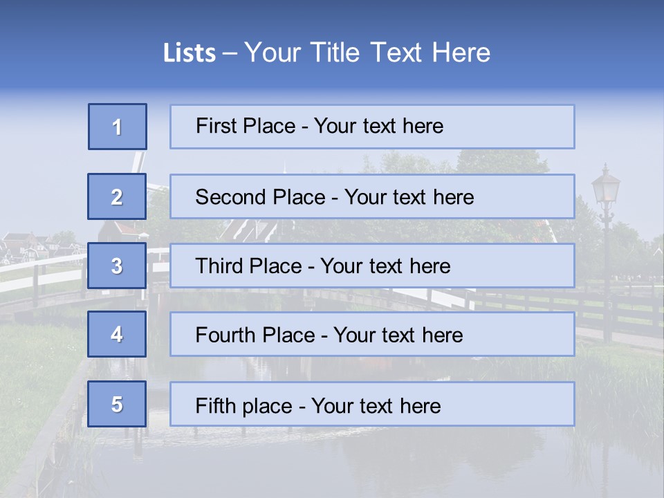 Holland Countryside Wind PowerPoint Template