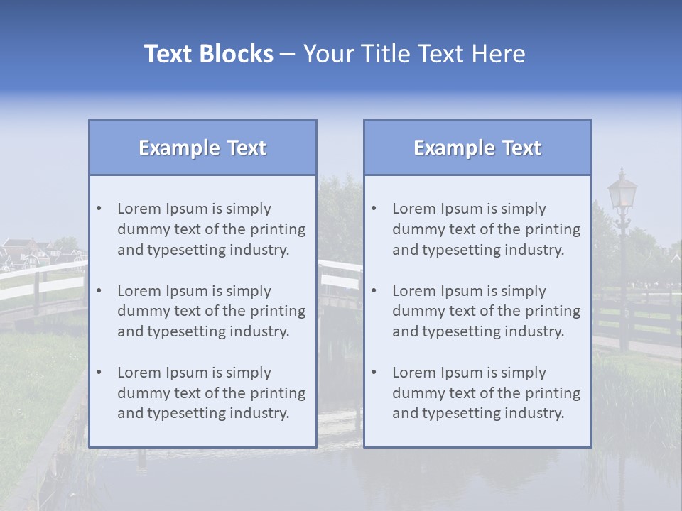 Holland Countryside Wind PowerPoint Template