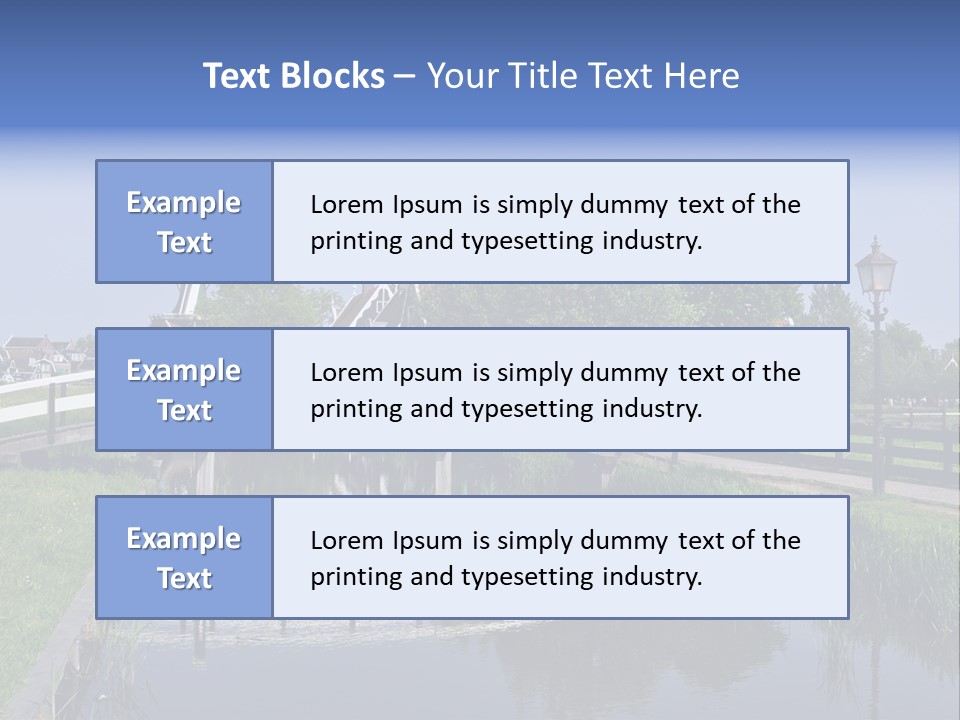 Holland Countryside Wind PowerPoint Template