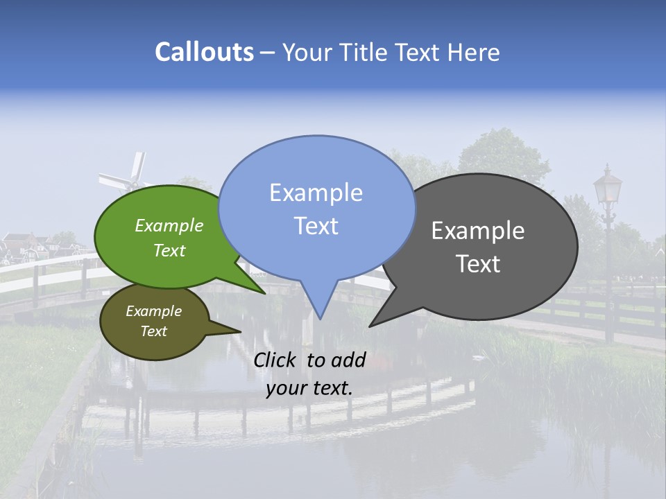 Holland Countryside Wind PowerPoint Template