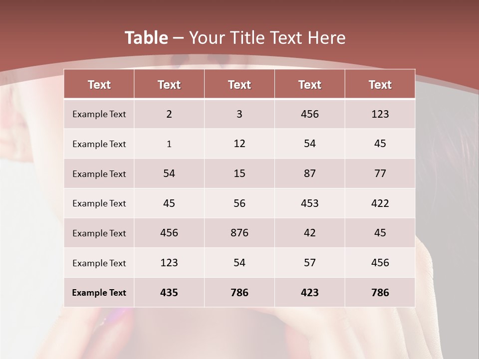 Glance Ring Hand PowerPoint Template