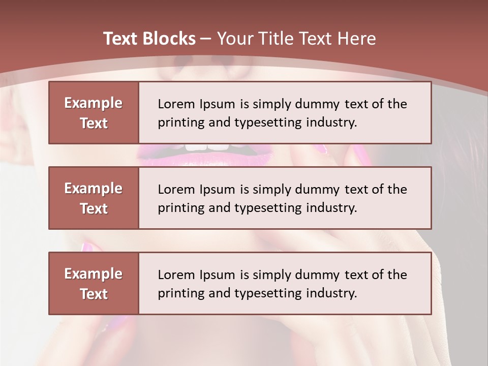 Glance Ring Hand PowerPoint Template