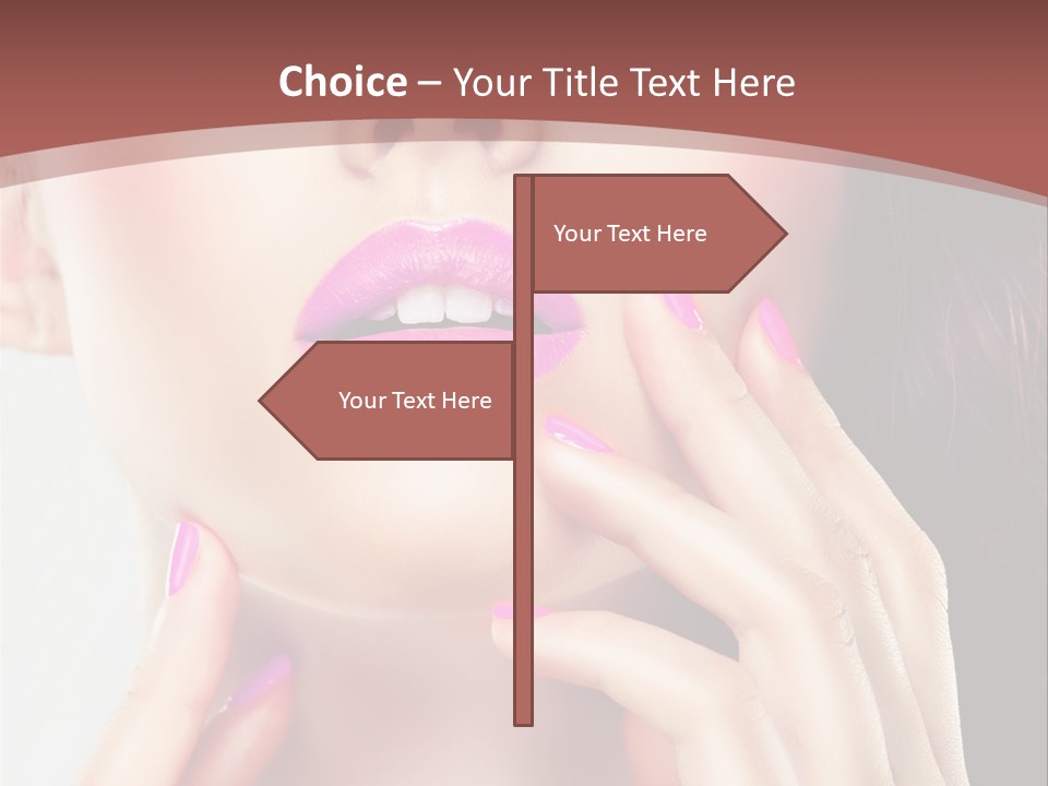 Glance Ring Hand PowerPoint Template