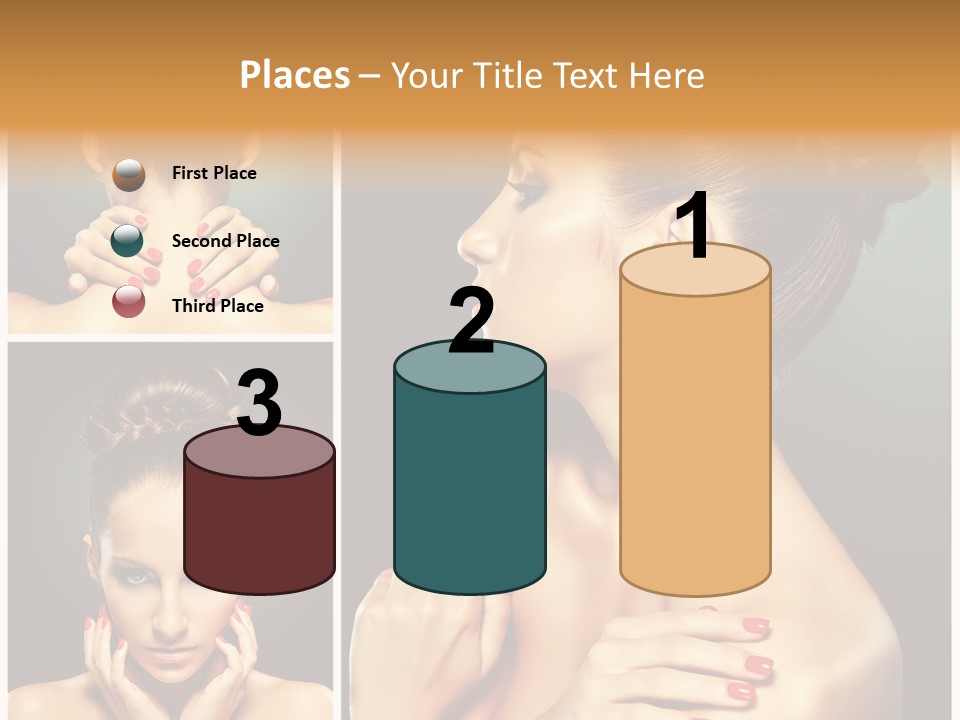 Smooth Hairstyle Looking PowerPoint Template