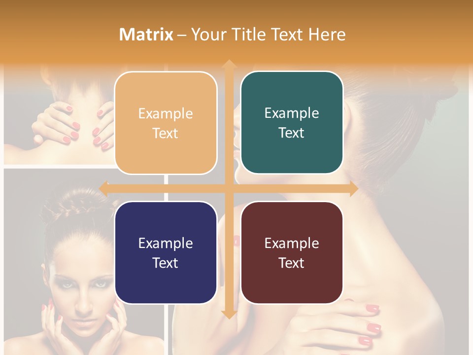 Smooth Hairstyle Looking PowerPoint Template