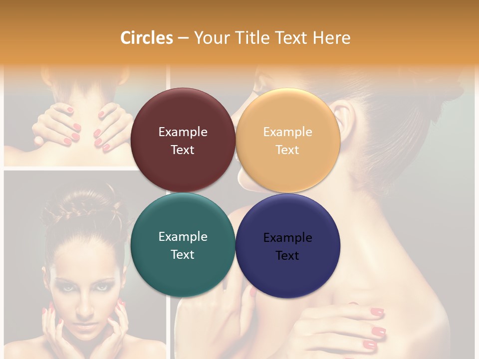 Smooth Hairstyle Looking PowerPoint Template