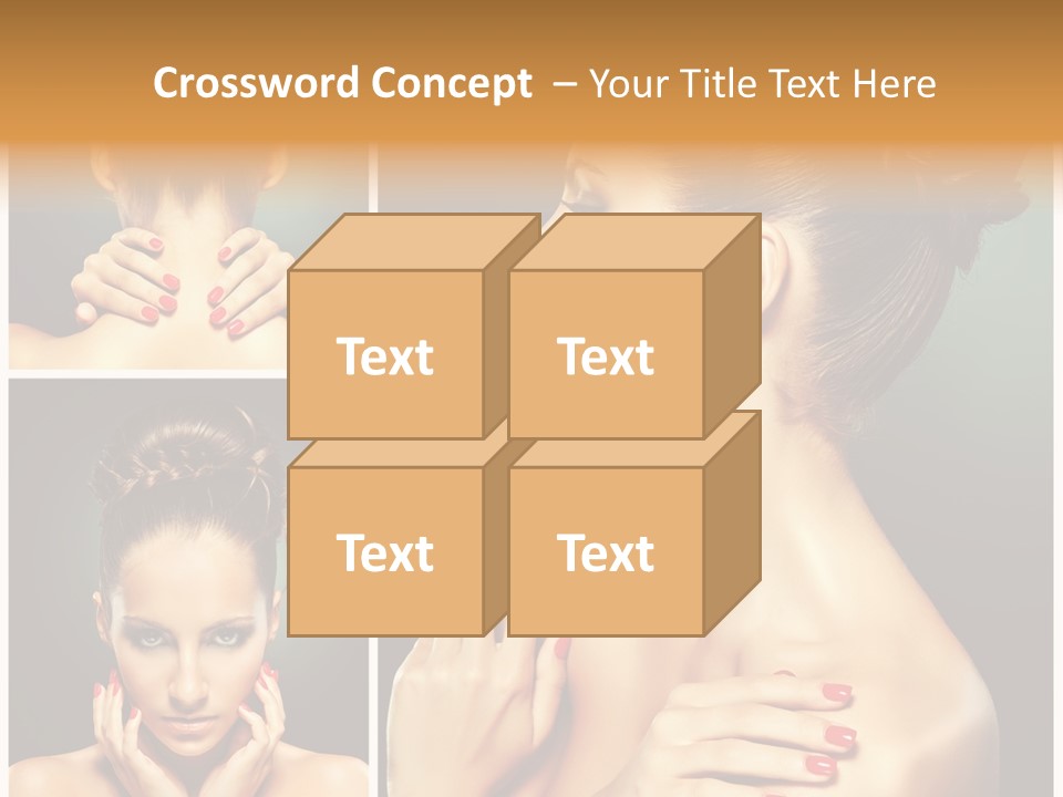 Smooth Hairstyle Looking PowerPoint Template