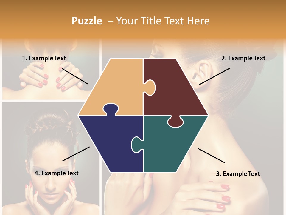 Smooth Hairstyle Looking PowerPoint Template