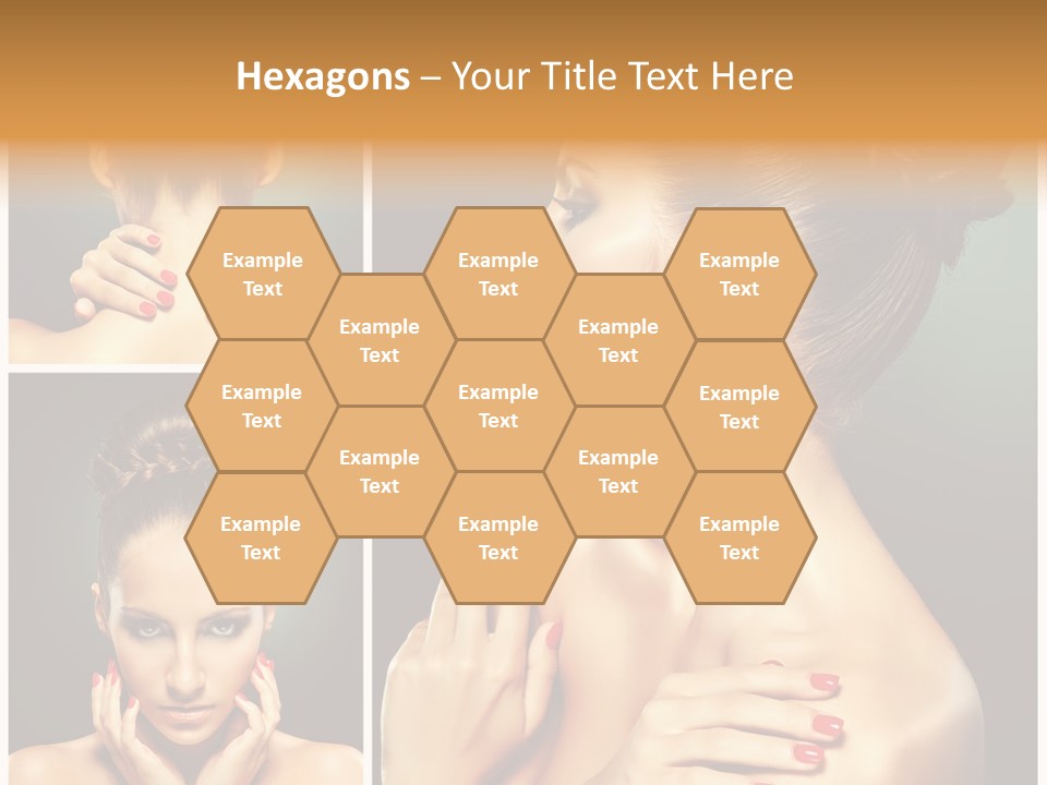 Smooth Hairstyle Looking PowerPoint Template