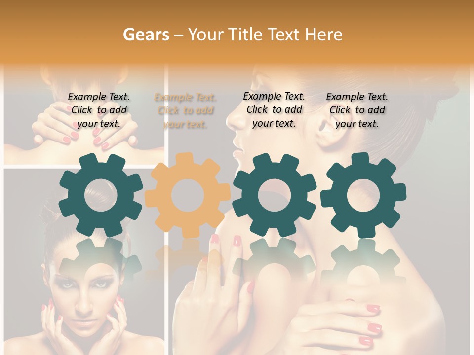 Smooth Hairstyle Looking PowerPoint Template