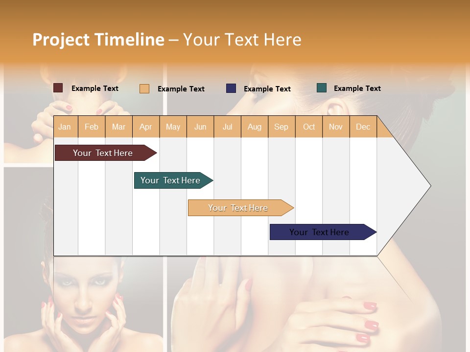 Smooth Hairstyle Looking PowerPoint Template