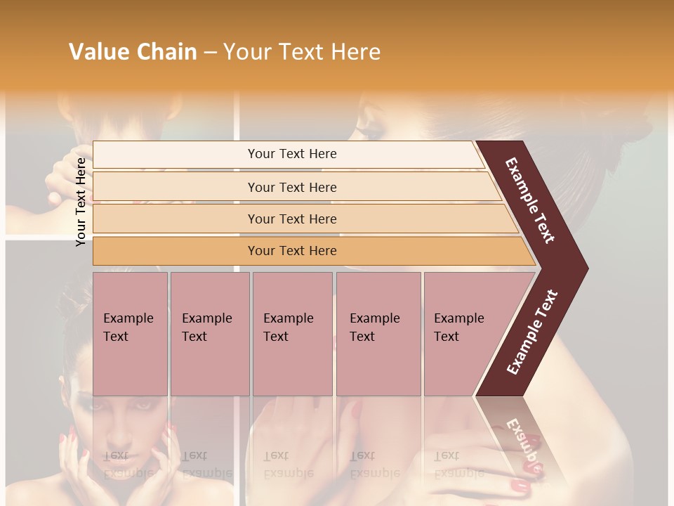Smooth Hairstyle Looking PowerPoint Template