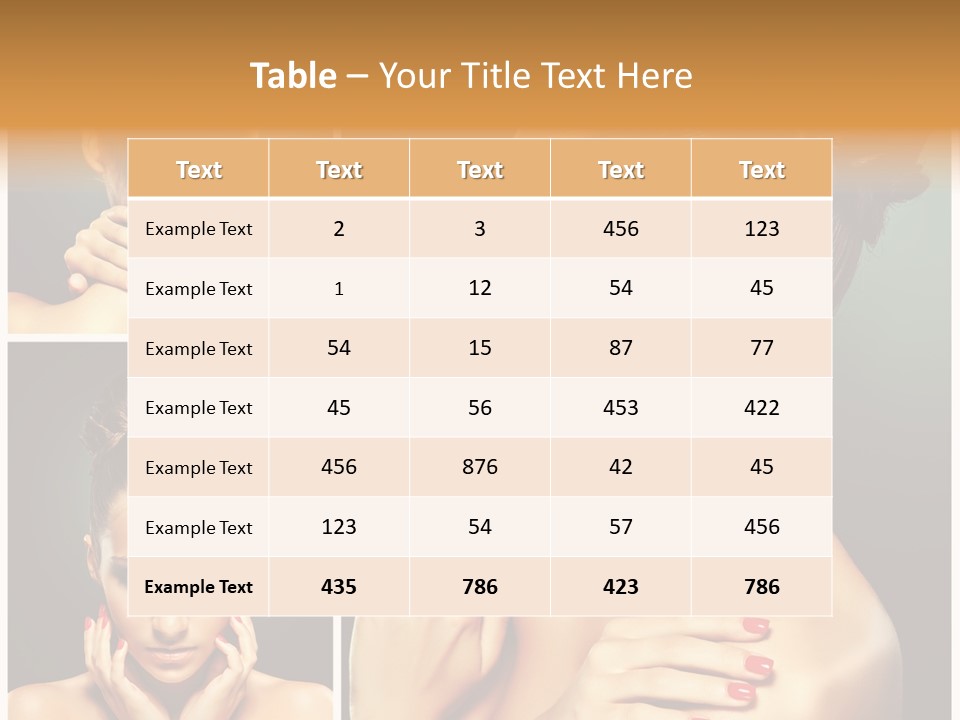 Smooth Hairstyle Looking PowerPoint Template