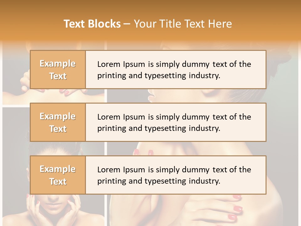 Smooth Hairstyle Looking PowerPoint Template