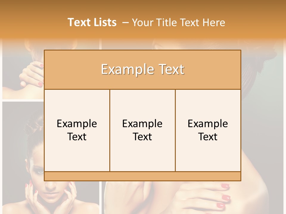Smooth Hairstyle Looking PowerPoint Template