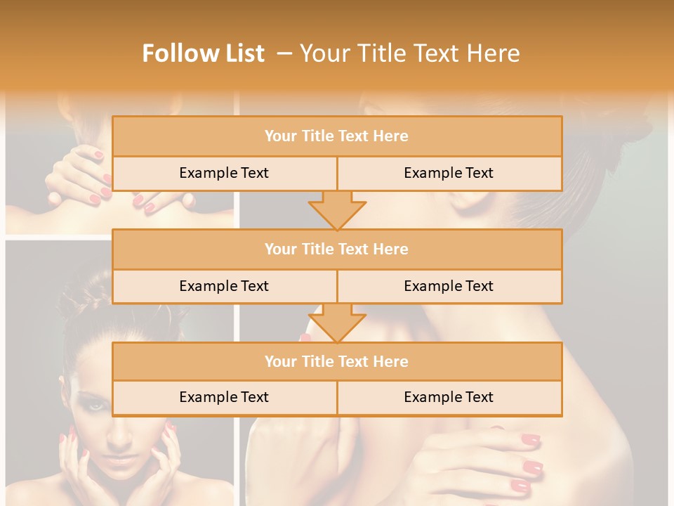 Smooth Hairstyle Looking PowerPoint Template