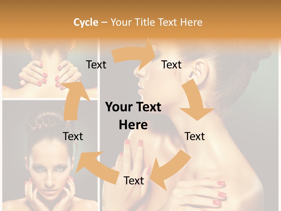 Smooth Hairstyle Looking PowerPoint Template