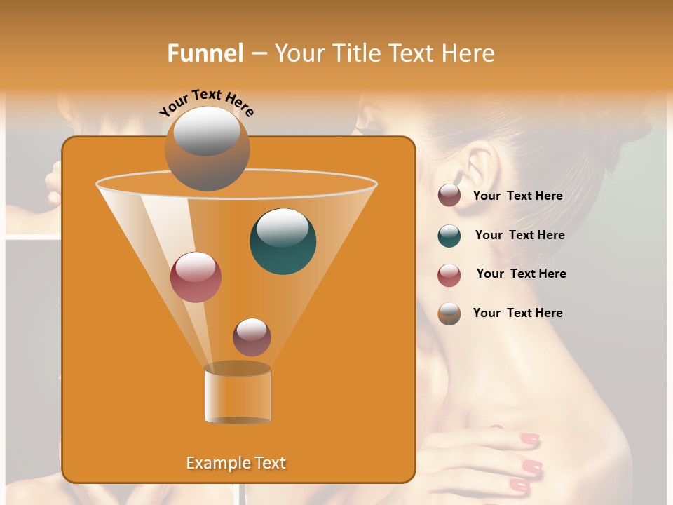 Smooth Hairstyle Looking PowerPoint Template