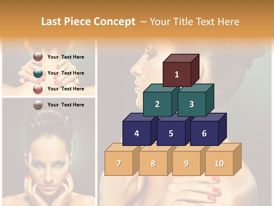 Smooth Hairstyle Looking PowerPoint Template