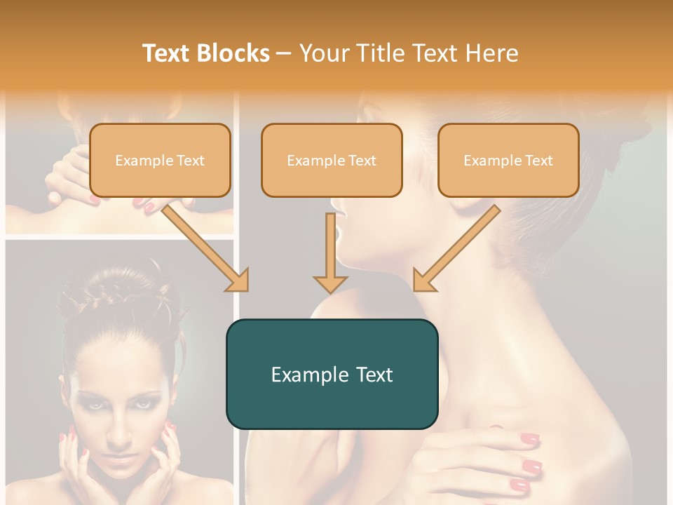 Smooth Hairstyle Looking PowerPoint Template