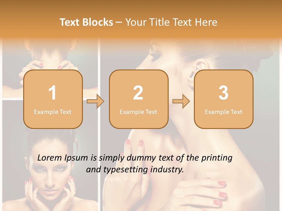 Smooth Hairstyle Looking PowerPoint Template