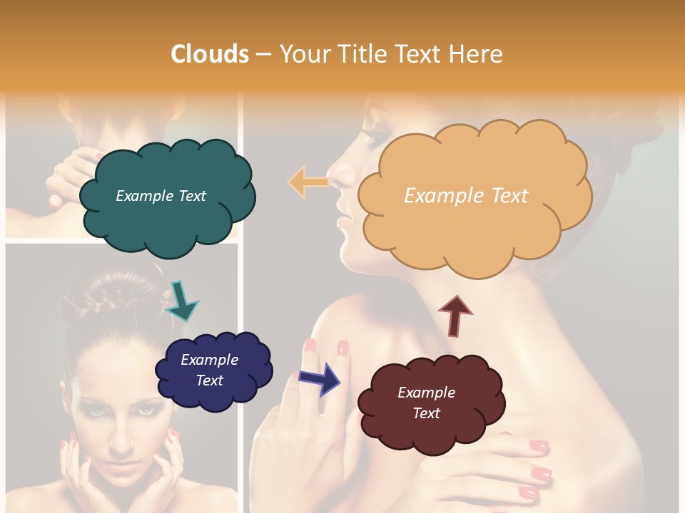 Smooth Hairstyle Looking PowerPoint Template