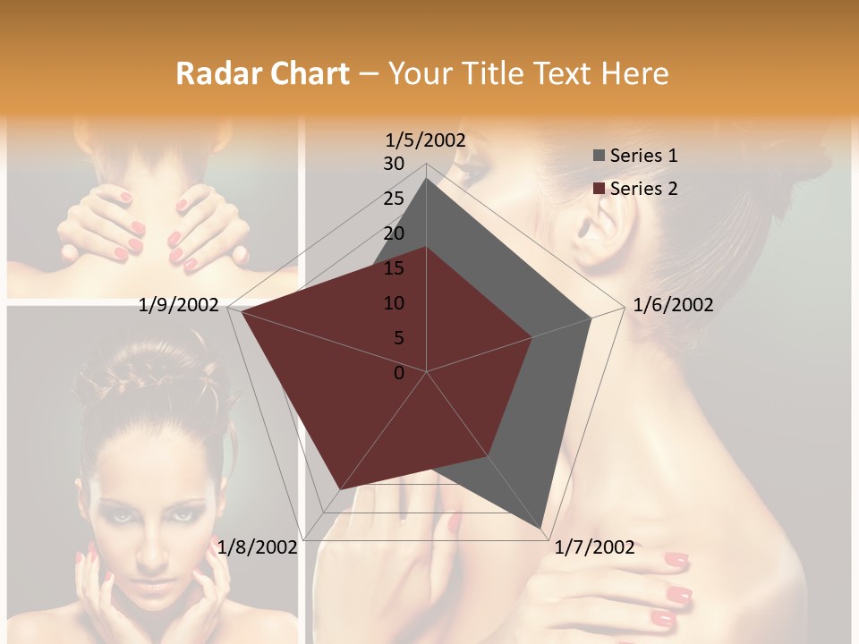 Smooth Hairstyle Looking PowerPoint Template