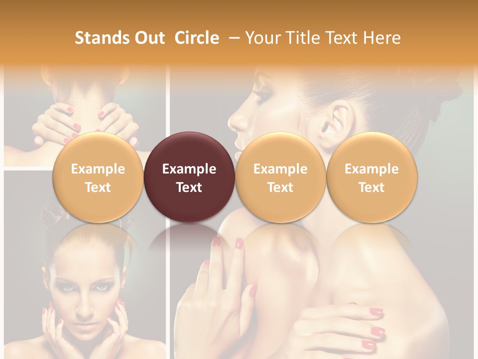 Smooth Hairstyle Looking PowerPoint Template