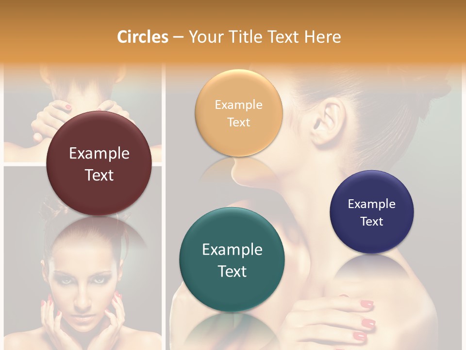 Smooth Hairstyle Looking PowerPoint Template