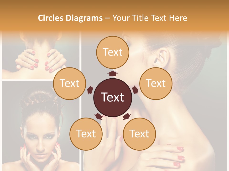 Smooth Hairstyle Looking PowerPoint Template